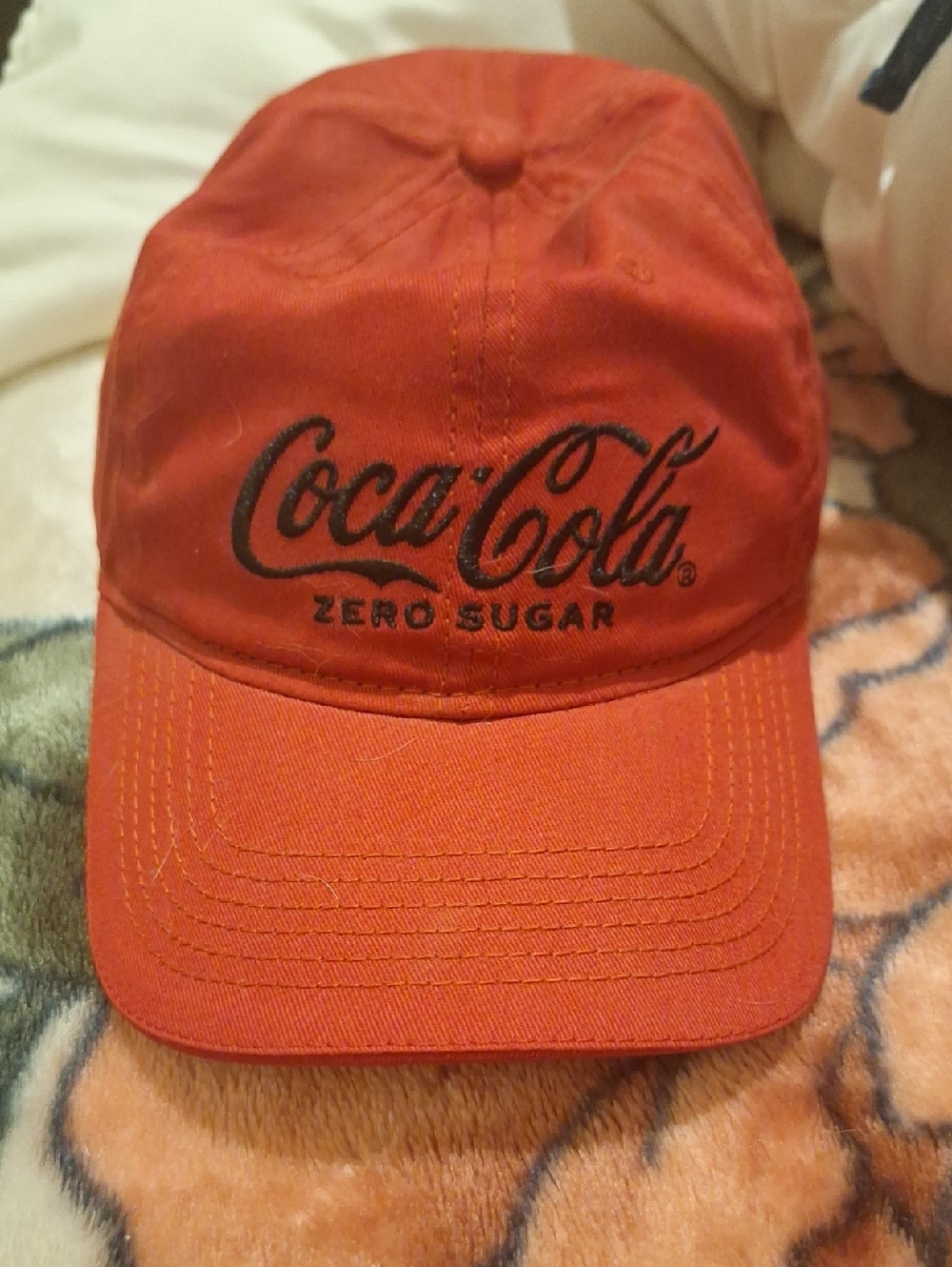 Coca-Cola Red Logo Baseball Cap with Black Embroidery